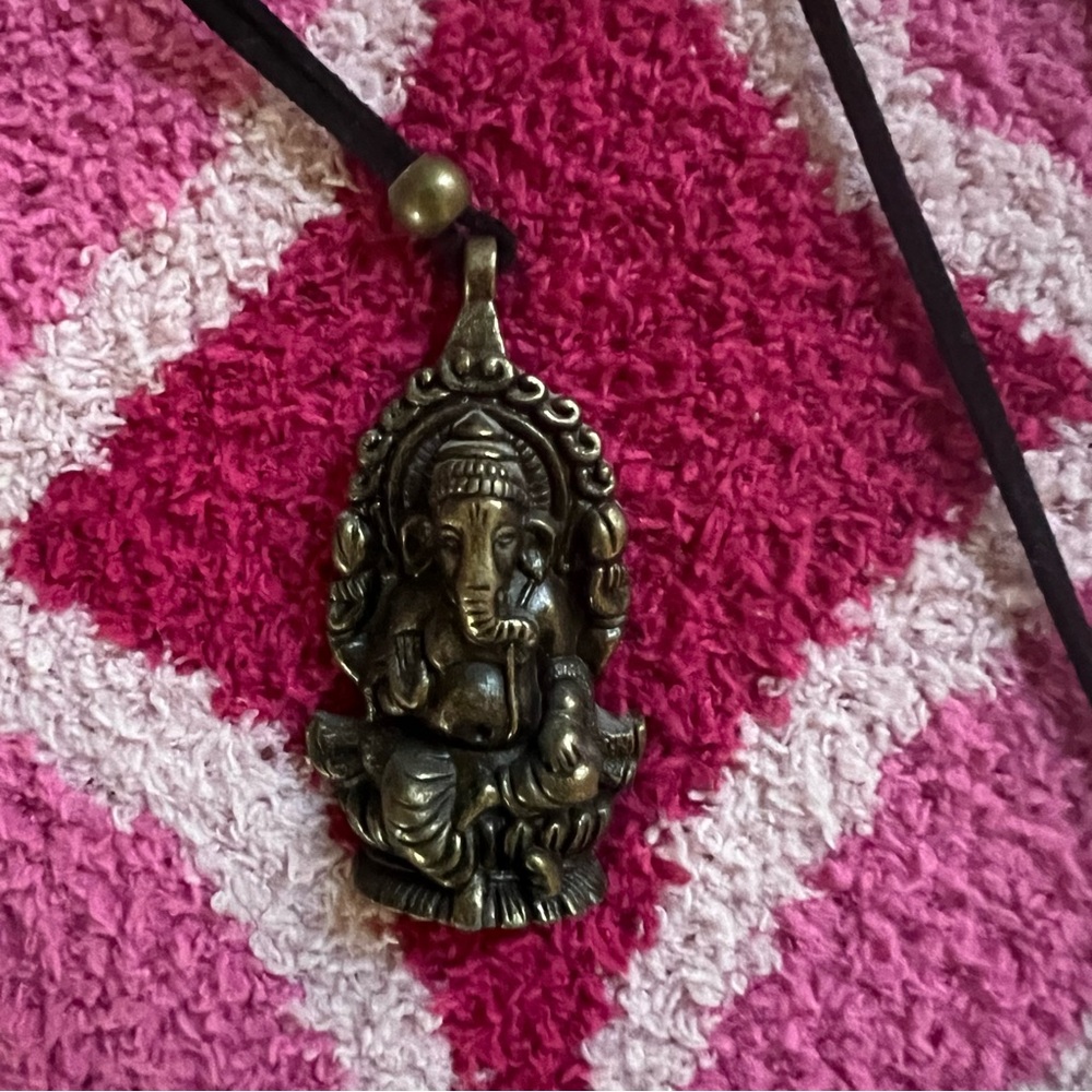 Bohemian elephant necklace